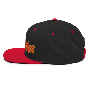 Kama'aina Islands Script Classic Snapback Hat | Black / Red | 3D Puff Multicolor - Image 4