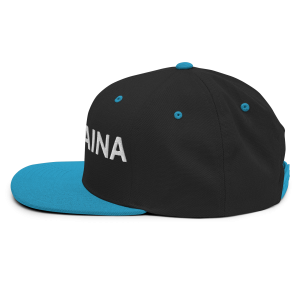 Kama'aina Islands Classic Snapback Hat | Black / Teal | 3D Puff White - Image 4