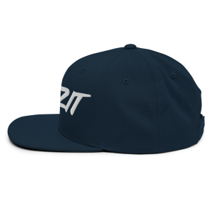Howzit Shaka Letter Classic Snapback Hat | Navy | 3D Puff White - Image 4
