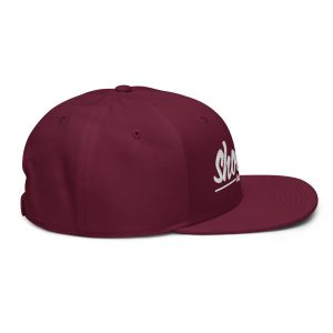 Shoots Brah Islands Regular Snapback Hat | Maroon | 3D Puff White - Image 6