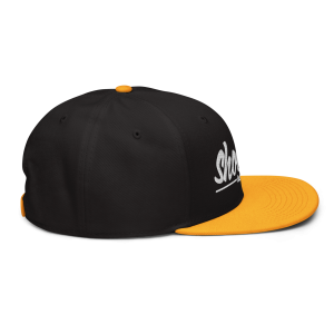 Shoots Brah Islands Regular Snapback Hat | Black / Yellow | 3D Puff White - Image 6